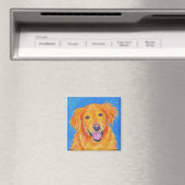 Golden Retriever Magnet - "Sydney" (In Situ (Geschirrspüler))