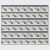 Golden Retriever Making a Snow Angel Geschenkpapier (Flach)