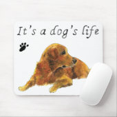 Golden Retriever Malerei Hunde Leben Mousepad (Mit Mouse)