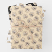 Golden Retriever Malerei Niedlich Original Hunde K Geschenkpapier Set (Beispiel)