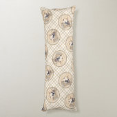 Golden Retriever Malerei Niedlich Original Hunde K Seitenschläferkissen (Rückseite (Vertikal))