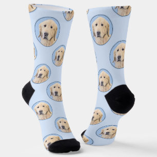 Golden Retriever Malerei Niedlich Original Hunde K Socken