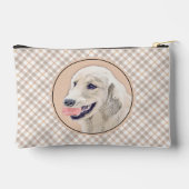 Golden Retriever Malerei Niedlich Original Hunde K Zubehörtasche (Rückseite)
