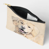 Golden Retriever Malerei Niedlich Original Hunde K Zubehörtasche (Offen)