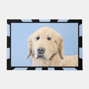 Golden Retriever Malerei - Niedliche Original Hund Fußmatte