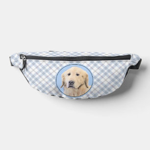 Golden Retriever Malerei Süße Original-Hunde-Kunst Bauchtasche