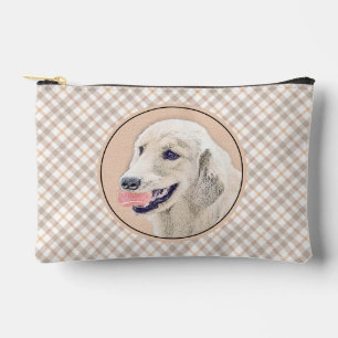 Golden Retriever Malerei Süße Original-Hunde-Kunst Zubehörtasche