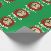 Golden Retriever Mama Dog Lounge Weihnachtsfeierta Geschenkpapier (Ecke)