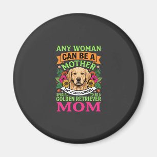 Golden-Retriever-Mama Floraler Hundeliebhaber Magnet