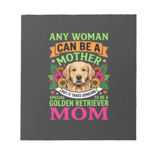 Golden-Retriever-Mama Floraler Hundeliebhaber Notizblock