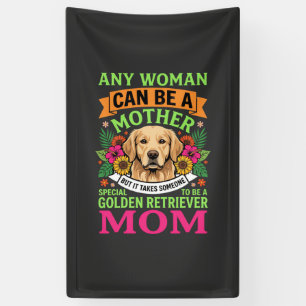 Golden-Retriever-Mama Florales Hundeliebhaber Banner