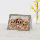 Golden Retriever MAMA Geschenke Karte (Gelbe Blume)