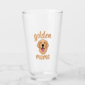 Golden Retriever Mama Glas (Vorderseite)