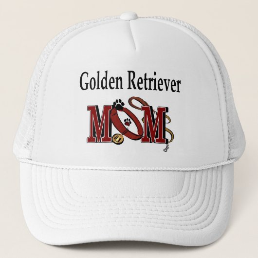 Golden Retriever Mama Hat Truckerkappe (Vorderseite)