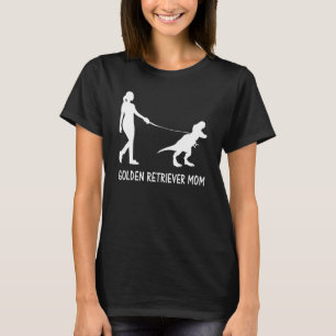Golden Retriever Mama Hund Mama Dinosaur Frauen Mo T-Shirt