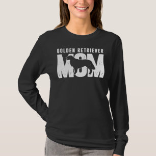 Golden Retriever Mama Hund Silhouette T-Shirt