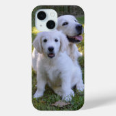 Golden Retriever Mama Hund und Welpe Case-Mate iPhone Hülle (Rückseite)