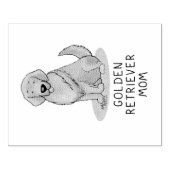Golden Retriever Mama - Hunde Mama Gummistempel (Prägung)