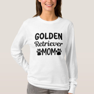 Golden Retriever Mama Hundeliebhaber Langarm Custo T-Shirt