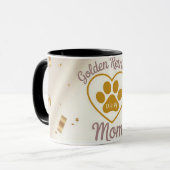 Golden Retriever Mama Individuelle Kaffeetasse (Vorderseite Links)
