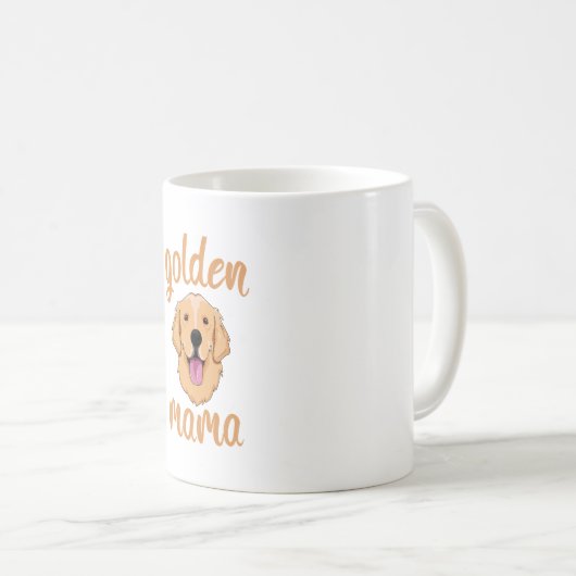 Golden Retriever Mama Kaffeetasse (VorderseiteRechts)