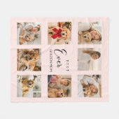 Golden Retriever Mama Mutter Rosa Fotocollage Fleecedecke (Vorderseite (Horizontal))