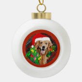 Golden Retriever Mama Niedlich Hunde Rasse Keramik Kugel-Ornament (Vorderseite)