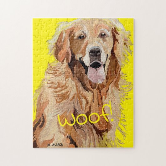 Golden Retriever Mama Niedlich Hunde Rasse Puzzle (Vertikal)