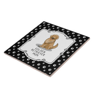 Golden Retriever Mama - Niedliche Hunde Mama Fliese