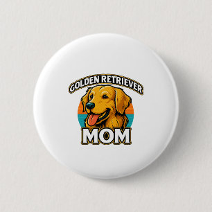 Golden Retriever Mama � Niedlicher Hundeschlittend Button