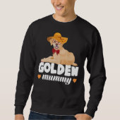 Golden Retriever Mama Owner Chill Hat Glasses Sweatshirt (Vorderseite)