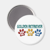 GOLDEN RETRIEVER Mama Pfosten Print 1 Magnet (Vorderseite/Rückseite)