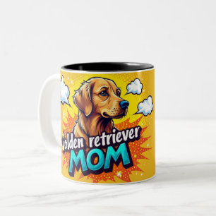 Golden Retriever Mama Pop Art Tasse - Personalisie
