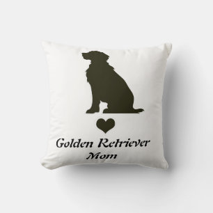 Golden Retriever Mama Silhouette Herz T-Shirt Hund Kissen