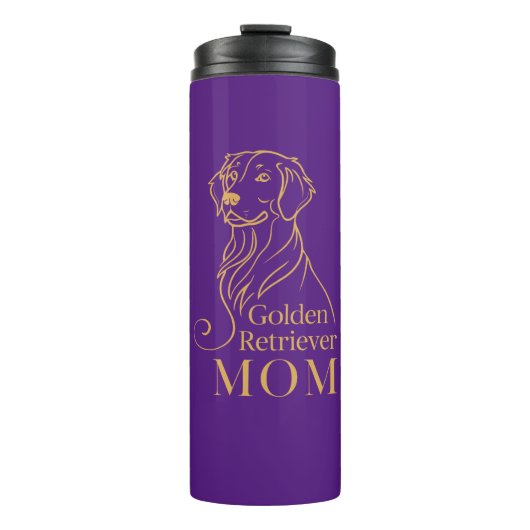 Golden Retriever Mama Thermosbecher (Vorderseite)