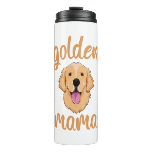 Golden Retriever Mama Thermosbecher