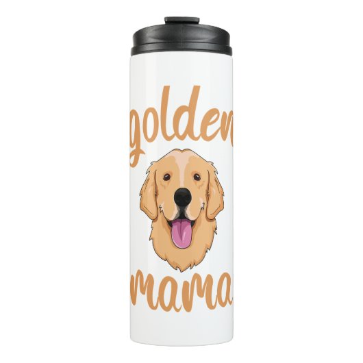Golden Retriever Mama Thermosbecher (Vorderseite)