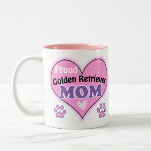 Golden Retriever Mama Zweifarbige Tasse