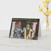 Golden retriever-Medusa Halloween Karte (Gelbe Blume)