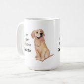 Golden Retriever Mein bester Freund Individuelle N Kaffeetasse (Vorderseite Links)