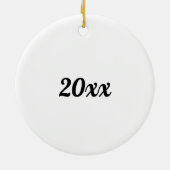 Golden Retriever Mein bester Freund Individuelle N Keramik Ornament (Hinten)