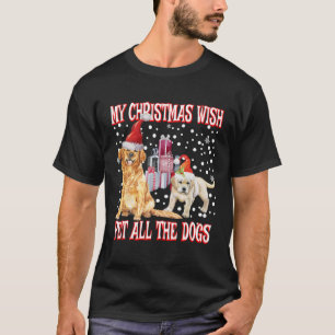 Golden Retriever Mein Weihnachtswunsch - Pet all D T-Shirt