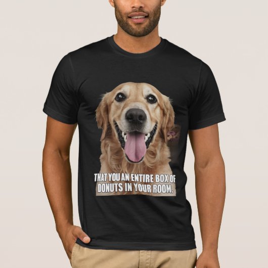 Golden Retriever Meme T - Shirt - Hunde-tastischer (Vorderseite)