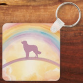 Golden Retriever Memorial Keychain Rainbow Bridge Schlüsselanhänger (Rückseite)