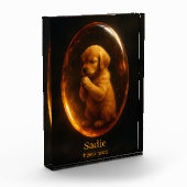 Golden Retriever Memorial Photo Block (Links)