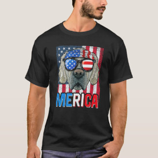 Golden Retriever Merica Flag 4. Juli Hund Ameri T-Shirt