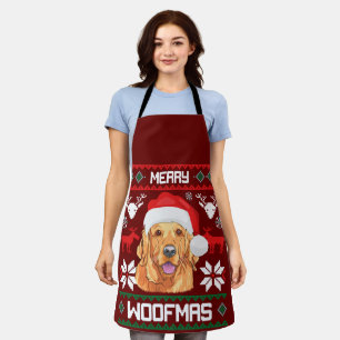Golden Retriever Merry Woofmas Sweatshirt Hund Schürze