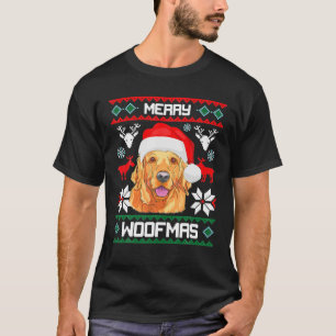 Golden Retriever Merry Woofmas Sweatshirt Hund T-Shirt