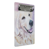 Golden retriever mini klemmbrett (Schrägansicht)