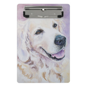 Golden retriever mini klemmbrett
